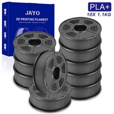 JAYO 10KG Grigio PLA+ 1,75mm Filamento per stampante 3D 1,1KG Elevata tenacità