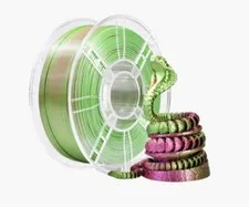 Filamento PLA 1.75mm 1kg – Bicolore Rosso/Verde – Alta Qualità per Stampanti 3D
