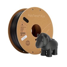 Polymaker Filamento PLA Opaco Nero Carbone 1,75 mm 1 kg Filamento per Stampa 3D,