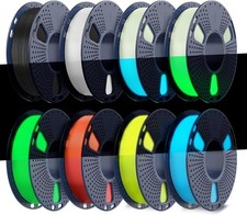 TECBEARS Filamento PLA Glow in The Dark, Fil stampante 3D PLA luminosa ben avvolta
