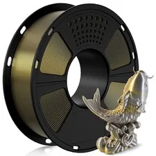 Geeetech Silk PLA filamento stampante 3D 1,75 mm 1 kg Silk Gold + argento bicolore PLA