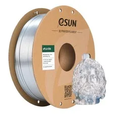 eSUN Filamento PLA in Seta Metallo 1.75mm 1kg Argento Superficie lucida e setosa
