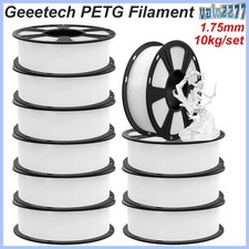 10 kg filamento GEEETECH PETG bianco 1 kg/rotolo 1,75 stampante 3D materiale di consumo DE