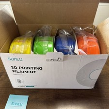 SUNLU 4 kg TPU stampante 3D filamento pacchetto 4 confezioni (bianco, magenta, giallo, ciano) 1,75