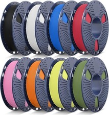 Confezione Filamento Stampante 3D SUNLU PLA 1,75mm 8 Confezioni 2kg Totale Sottovuoto Sigillato