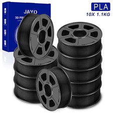 JAYO 10KG Nero PLA 1,75mm Filamento per stampante 3D 1,1KG Basso restringimento