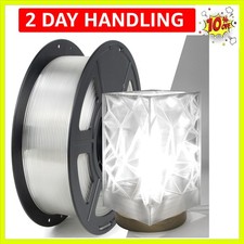 Filamento PETG Trasparente 1,75mm 1kg, Cristallo Trasparente Filamento Stampante 3D Fino a...