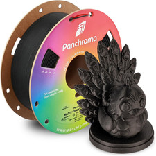 Panchroma - Filamento in PLA Opaco, 1,75 Mm, 1 Kg, per Stampante 3D, Colore Nero