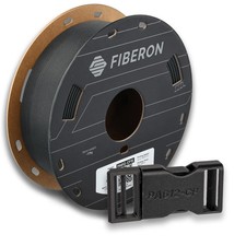 Fiberon PA612-CF Filamento di Nylon in Fibra di Carbonio 1,75 mm Nero 0,5 kg, Fiberon PA61...
