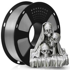 Geeetech PLA stampante 3D filamento seta argento 1,75 mm 1 kg seta liscia lucida PLA