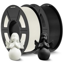 JAYO Filamento ABS 1,75mm (Nero+Bianco), 2.2kg (2 * 1.1kg/Bobina),