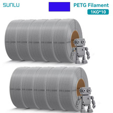 SUNLU 10KG Pla/Petg/Filamento PETG Opaco Ad Alta Velocità 1,75Mm 1KG Senza Vasso