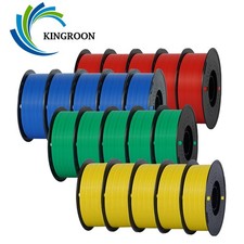 Kingroon 10 kg pla petg tappetino 1,75 stampante 3D filamento fascio bobina rulli grigio