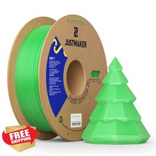 JUSTMAKER 1 kg filamento per stampante 3D ABS verde 1,75 mm resistente al calore