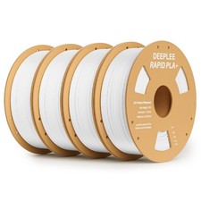 DEEPLEE Filamento PLA Rapido 1.75 mm Alta Velocità Fino a 600 mm/s Bianco 4 kg