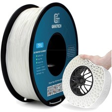 Filamento TPU, stampa 3D, materiale flessibile, resistenza, 1 kg, bianco