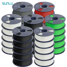 10×1KG SUNLU ASA Filamento 1.75mm 1Kg Imprimante 3D