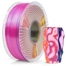 SUNLU Silk PLA Plus Filamento per stampante 3D, filamento PLA+ Lucido a Triplo C