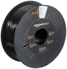 Filamento per Stampanti 3D, in Polilattato (PLA), 1.75 Mm, Nero, 1 Kg per Bobina