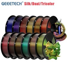 1 kg/rotolo GEEETECH stampante 3D filamento PLA seta PLA doppio/tricolore colore sfumato