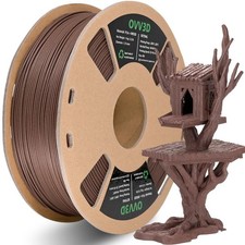 OVV3D Filamento PLA 1.75 1kg Legno, Stampante 3D Filamento PLA 1.75 1kg