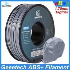 Geeetech ABS+ 1,75mm filamento stampante 3D 1kg argento durezza ABS+ filamento NUOVO