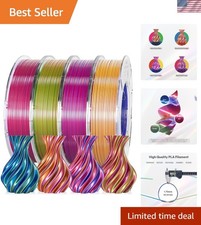 Confezione 4 Filamenti Stampante 3D Silk PLA - Tripla Colori Precisione 1,75mm