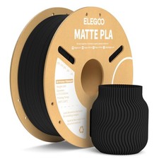 ELEGOO Filamento PLA Matte Nero 1 kg, 1,75 mm, Opaco PLA Filamento per Stampante