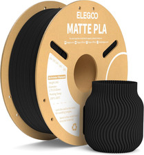 Filamento PLA Matte Nero 1 Kg, 1,75 Mm, Opaco PLA Filamento per Stampante 3D, Pr