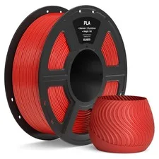 ELEGOO Filamento PLA 1,75mm Rosso 1KG, Filamento per Stampante 3D, Precisione Di