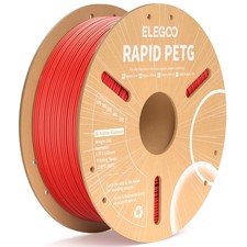 Filamento stampante 3D PETG 1,75mm rosso 1KG alta velocità precisione dimensionale ELEGOO