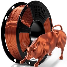 Filamento stampante 3D seta PLA 1,75 mm 1 kg 2,2 libbre rame metallizzato Geeetech lucido