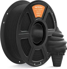 Filamento PLA Matte Nero 1 KG, 1,75 Mm Opaco PLA Filamento per Stampante 3D, Bob