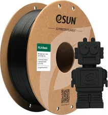 eSUN PLA Basic Filamento 3D 1,75mm 1kg Nero per Stampanti 3D FDM
