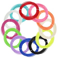 Filamento per Stampa 3D, 1.75mm ABS, 12 Colori, 118Ft Totale, 9.8Ft per Colore