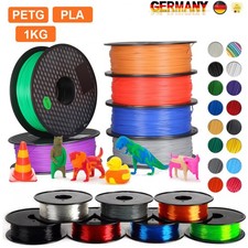 1 kg filamento stampante 3D Kingroon 1,75 mm PLA PETG SILK nero opaco arcobaleno