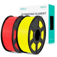 2 kg filamento stampante 3D Sunlu Pla Plus 1,75 mm PLA+ 1 KG/ROTOLO +/-0,02 mm multicolore