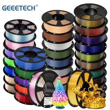 Geeetech Filamento PETG Seta PLA HS-PLA Marmo ABS+ TPU Legno Glitter PLA 1,75mm