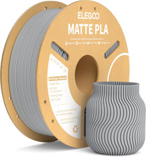 Filamento PLA Matte Grigio Ardesia 1 Kg, 1,75 Mm, Opaco PLA Filamento per Stampa