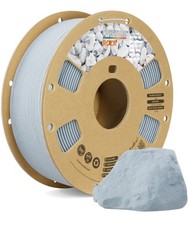 Filamento stampante 3D 1,75 mm 1 kg bobina marmo PLA grigio chiaro di luna OVERTURE roccia