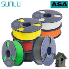 Filamento stampante 3D Sunlu 1 kg ASA 1,75 mm ASA nero resistente ai raggi UV/pioggia/calore