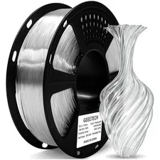 Filamento PLA trasparente lampo, 1 kg, 1.75mm, stampa 3D, lucido