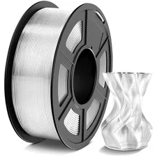 Filamento PETG 1.75mm trasparente 1kg, stampa 3D resistente, compatibile FDM