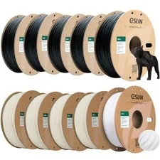 5KG/SET eSUN ABS+ filamento stampante 3D alta velocità ABS+ 1,75mm 1KG/bobina