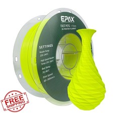 Bobina di filamento 3D PETG veloce EPAX 1,75 mm 1 kg giallo fluo