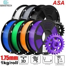 Geeetech ASA 1,75mm filamento stampante 3D 1kg UV e resistente agli agenti atmosferici ASA DE