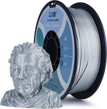 Filamento metallico PLA 1,75 mm, filamento stampante 3D PLA PRO metallo argento 1,75 1 kg (2,2 L
