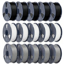 SUNLU 10x1KG ASA ABS PLA+ PETG TPU PETG-CF 10KG FILAMENTO STAMPANTE 3D 1,75mm