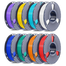 Confezione Filamento 250G PLA 1,75Mm, 8 Colori, Ferita Ordinata, Confezionato Sottovuoto