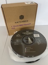 HATCHBOX 1,75 Filamento ABS 1KG Nuovo (Nero) Confezione di Fabbrica